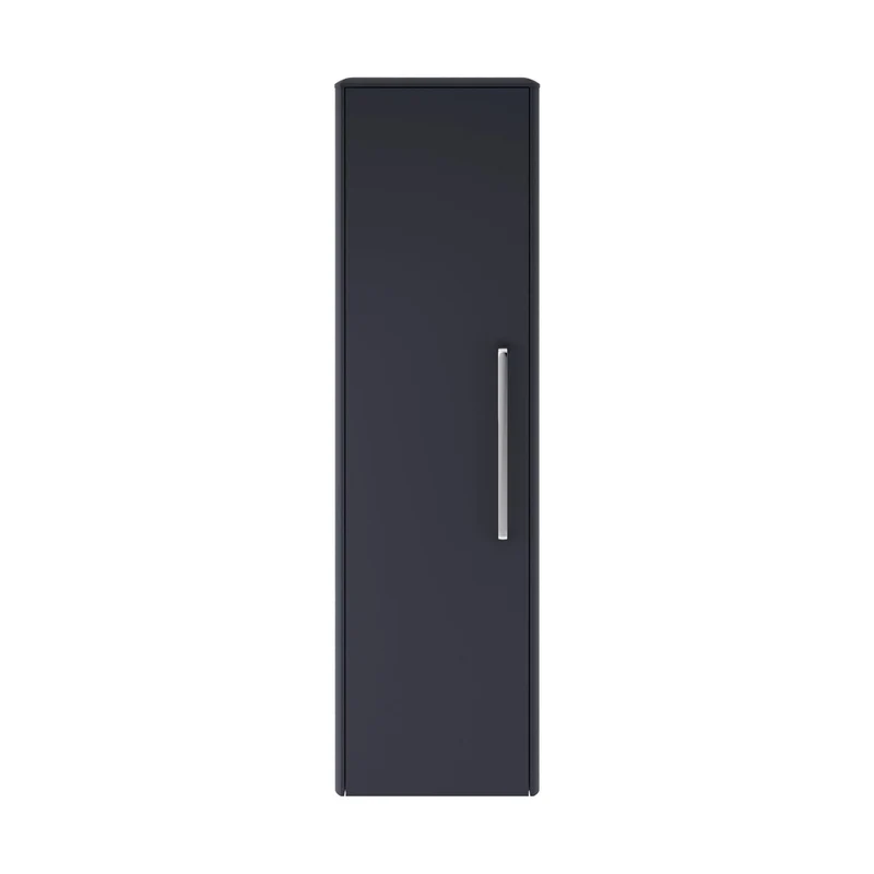 Hudson Reed Solar Wall Hung 350mm Tall Unit Contemp Indigo Blue MDF Vinyl Smooth Matt 1200x350x250mm