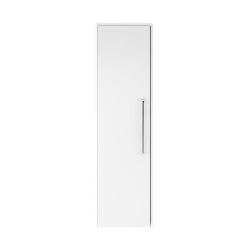 Hudson Reed Solar Wall Hung 350mm Tall Unit Contemp Pure White MDF Vinyl Smooth Matt 1200x350x250mm