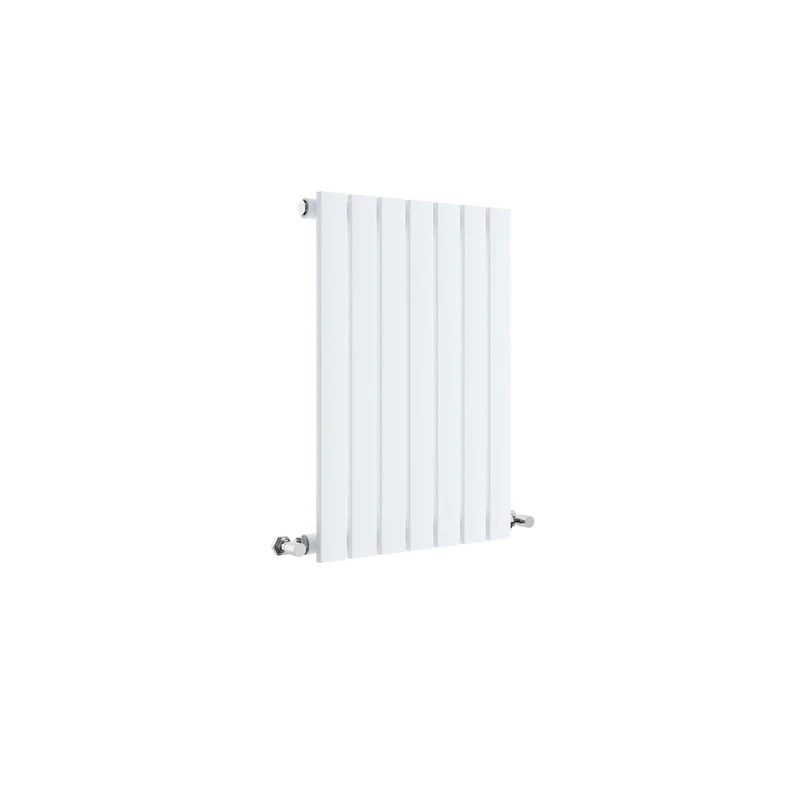 Hudson Reed Sloane Horizontal Single Panel Radiator 600 X 412 Contemp Satin White Steel 600x412x53mm