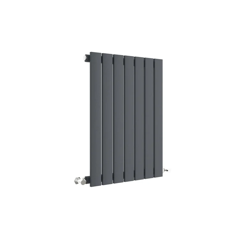 Hudson Reed Sloane Horizontal Single Panel Radiator 600 X 412 Contemp Anthracite Steel 600x412x53mm