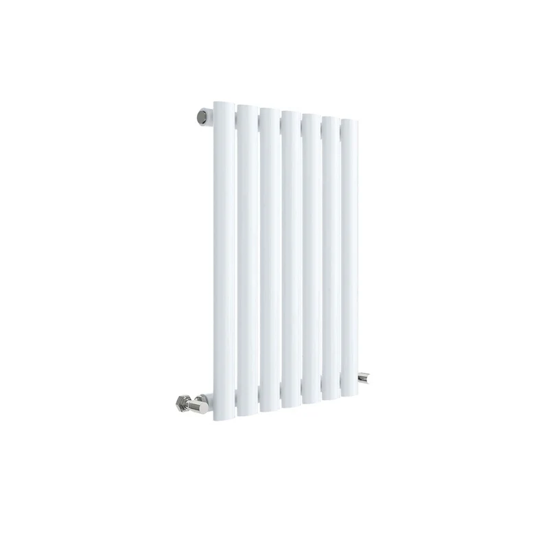 Hudson Reed Revive Horizontal Single Panel Radiator 600 X 412 Contemp White High Gloss Steel 600x412x55mm