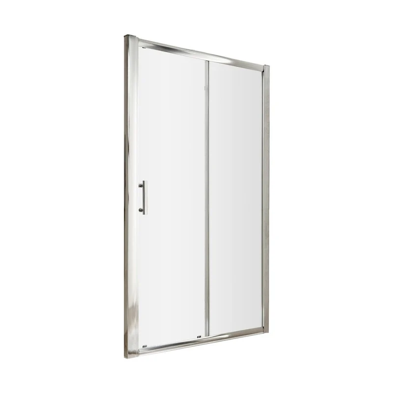 Hudson Reed Pacific 1200mm Single Sliding Door Contemp Chrome Aluminium,metal 1850x1190x44mm - AQSL12