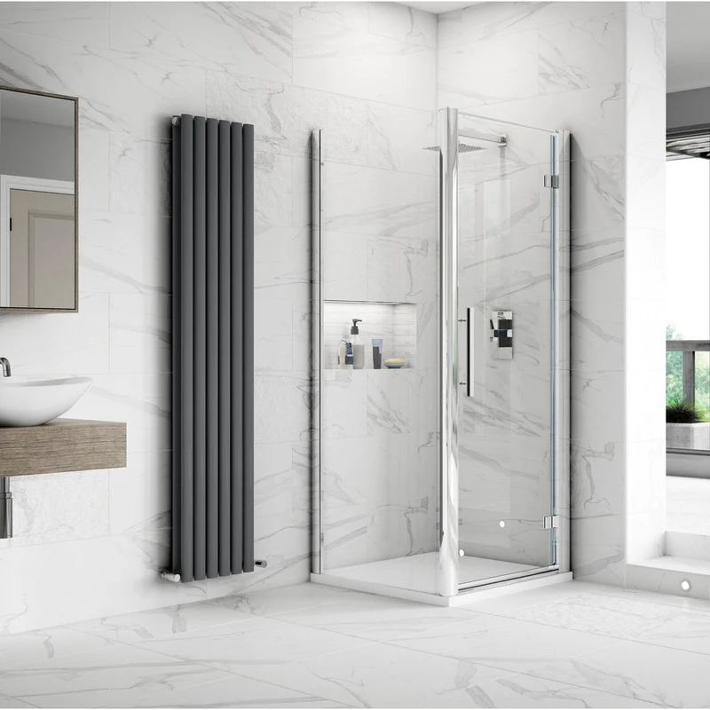Hudson Reed Apex 700mm Side Panel Contemp Chrome Aluminium 1900x690x31mm