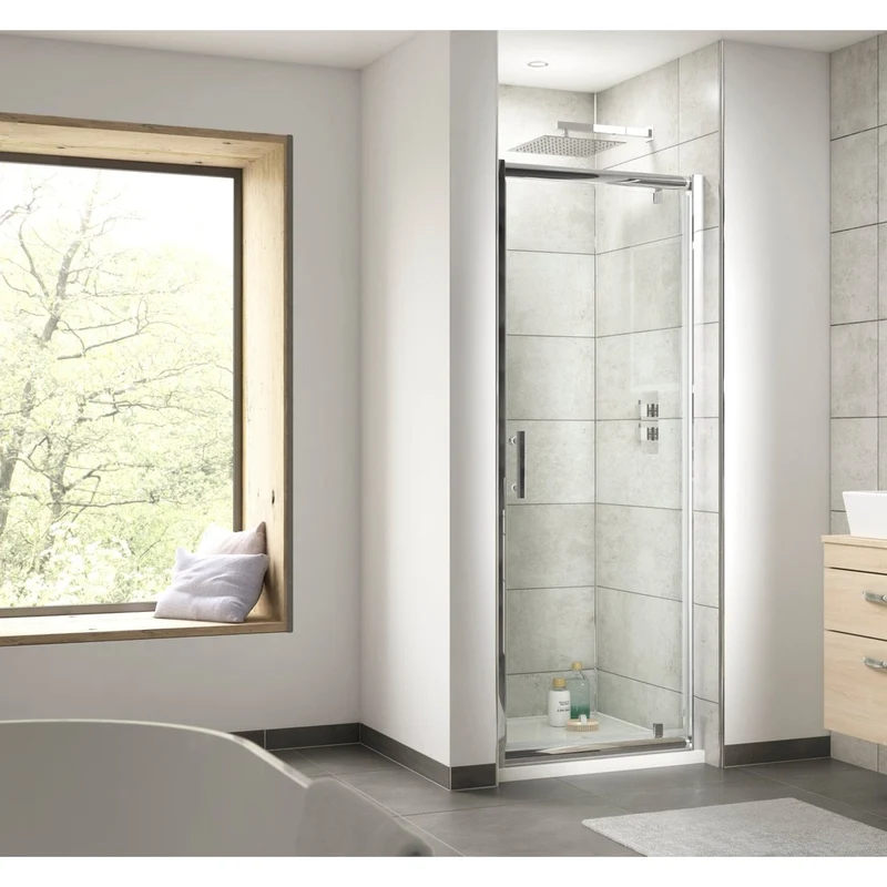 Hudson Reed Pacific 700mm Side Panel Contemp Chrome Aluminium 1850x690x31mm