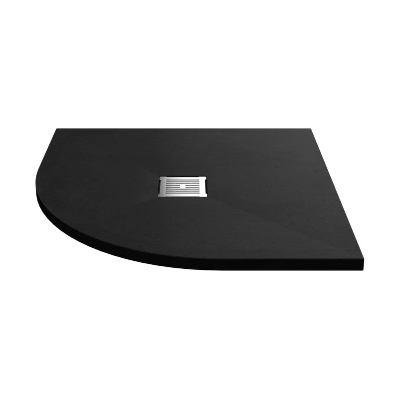 Hudson Reed Slim Quadrant Trays Quad Shower Tray 900 X 900mm Contemp Black Slate Acrylic Capped Abs Caco3 And Pu