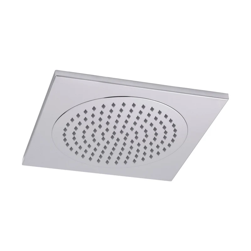 Hudson Reed Fixed Heads Ceiling Tile Fixed Head Contemp Chrome Stainless Steel 72x370x370mm