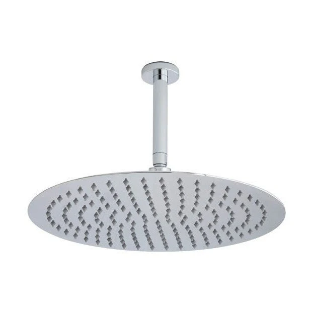Hudson Reed Fixed Heads Ceiling Mounted Head & Arm Contemp Chrome Stainless Steel 356x400x400mm