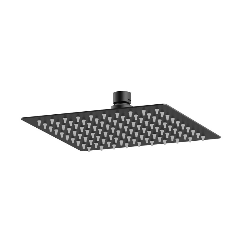 Hudson Reed Fixed Heads Fixed Head Contemp Matt Black Stainless Steel 60x200x200mm