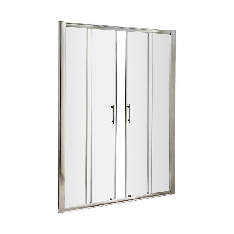 Hudson Reed Pacific 1700mm Double Sliding Door Contemp Chrome Aluminium,metal 1850x1690x44mm - AQSLD17