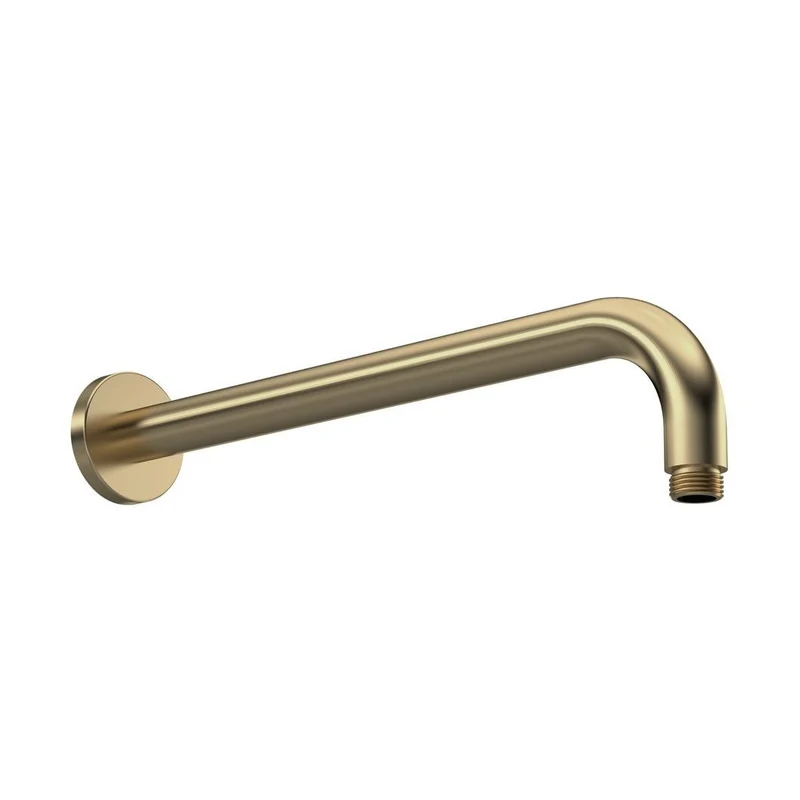 Hudson Reed Shower Arms Wall-mounted Arm Contemp Brushed Brass Brass 104x62x400mm