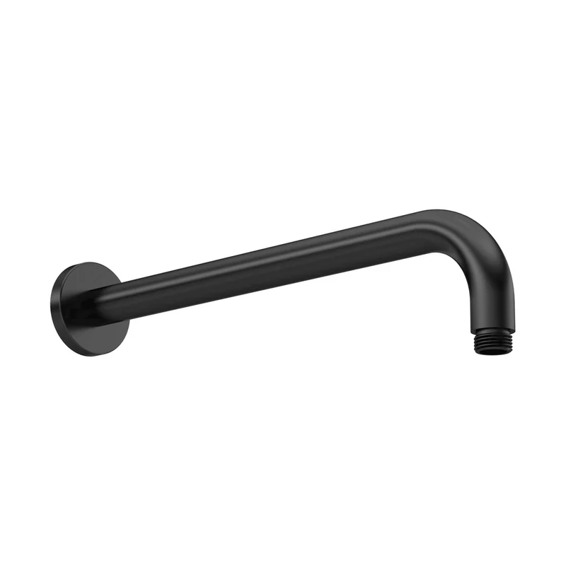 Hudson Reed Shower Arms Wall-mounted Arm Contemp Matt Black Brass 104x62x400mm