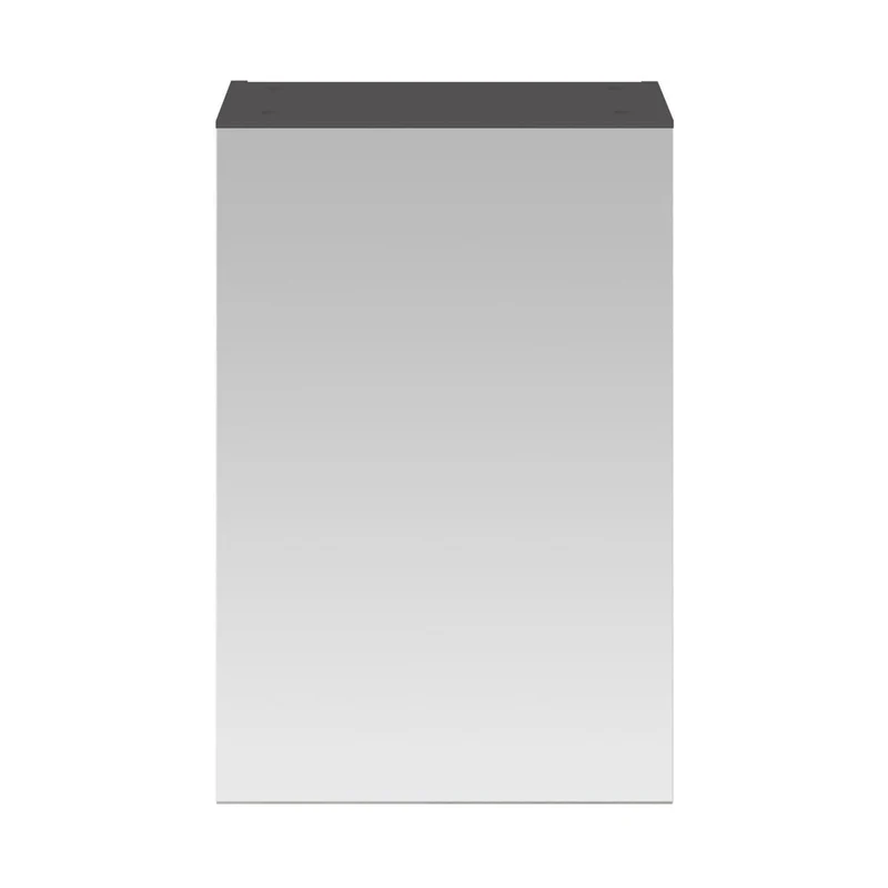 Hudson Reed Fusion 450mm Mirror Cabinet Contemp Gloss Grey MFC Painted Gloss 715x450x182mm