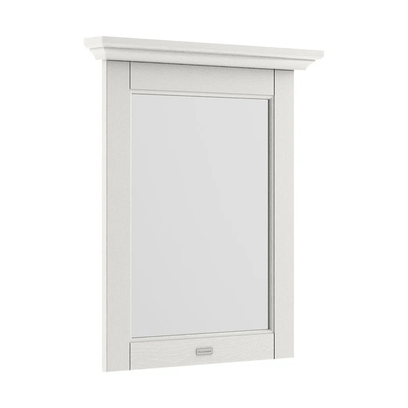 Hudson Reed Old London 600mm Flat Mirror Trad Timeless Sand MDF Vinyl Textured Woodgrain 694x600x68mm