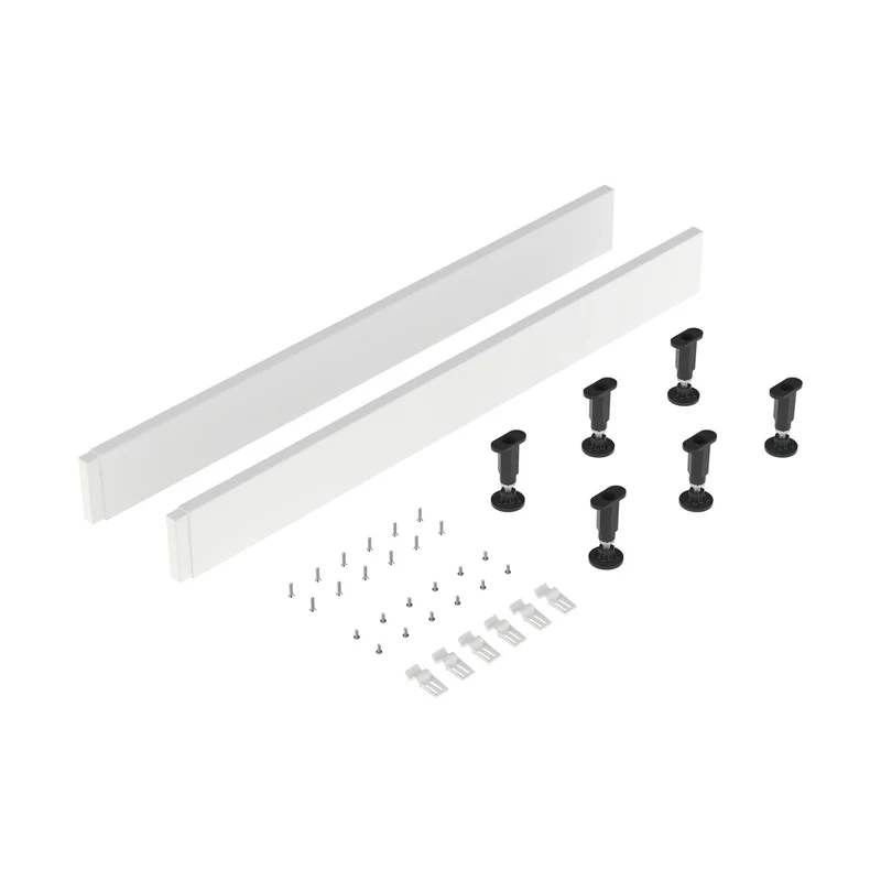 Hudson Reed Leg Sets And Plinths Leg Set & Plinth Kit (1000 Plinth X 2) Contemp European White Abs 12x105x12mm