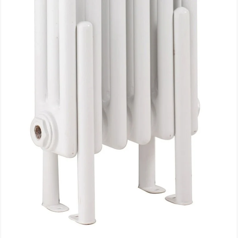 Hudson Reed Colosseum Floor Mounted Legs Trad Gloss White Steel 310x27x52mm