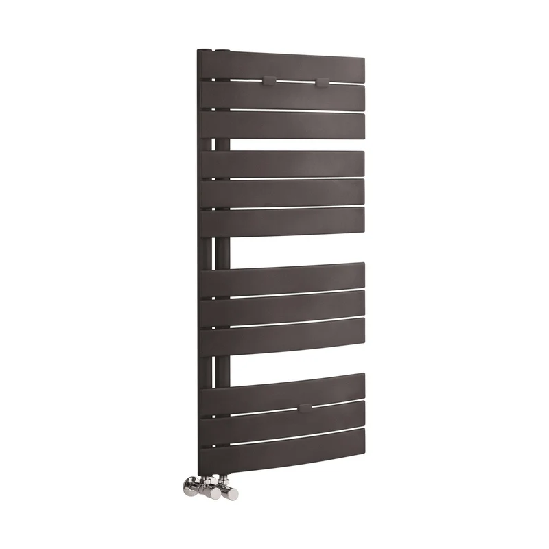 Hudson Reed Elgin Heated Towel Rail Contemp Anthracite Steel 1080x550x85mm
