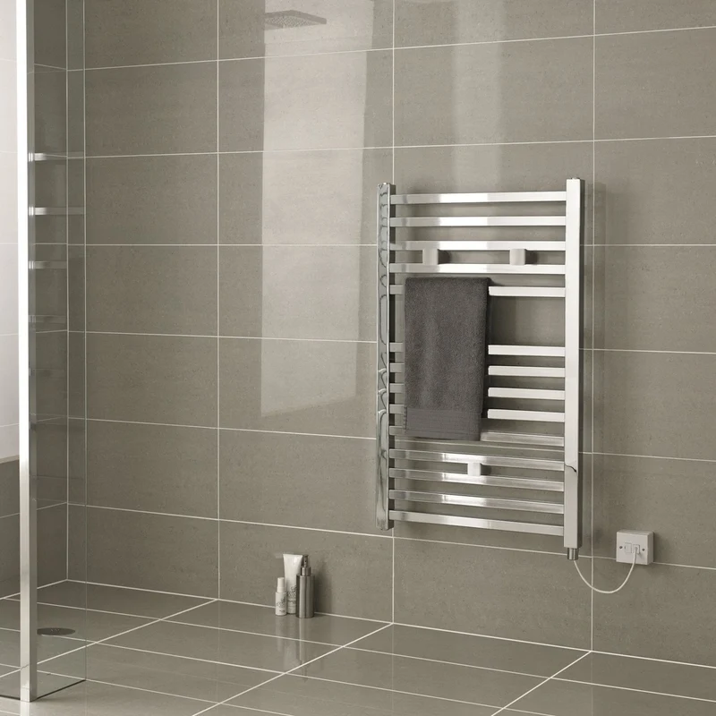Hudson Reed Eton Electric Radiator Contemp Chrome Steel 690x500x30mm