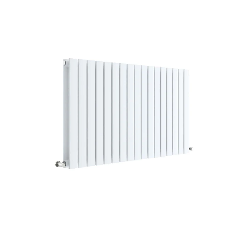 Hudson Reed Sloane Horizontal Double Panel Radiator 600 X 992 Contemp Satin White Steel 600x992x72mm