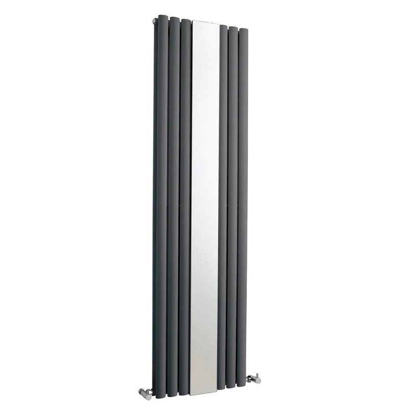 Hudson Reed Revive Double Panel Designer Radiator Contemp Anthracite Steel 1800x499x78mm