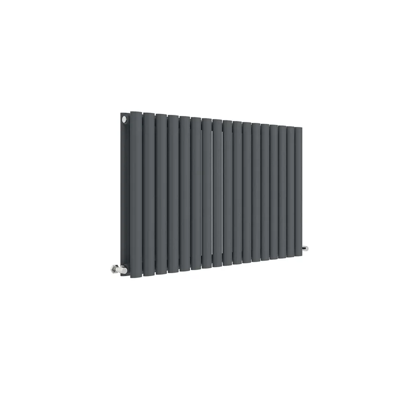 Hudson Reed Revive Horizontal Double Panel Radiator 600 X 992 Contemp Anthracite Steel 600x992x78mm
