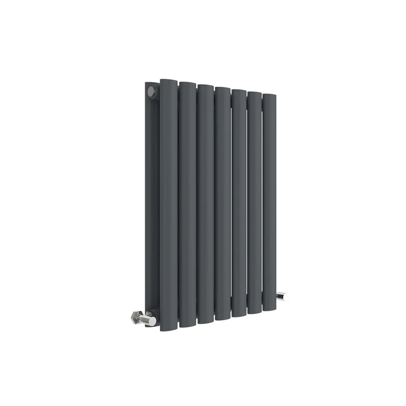 Hudson Reed Revive Horizontal Double Panel Radiator 600 X 412 Contemp Anthracite Steel 600x412x78mm