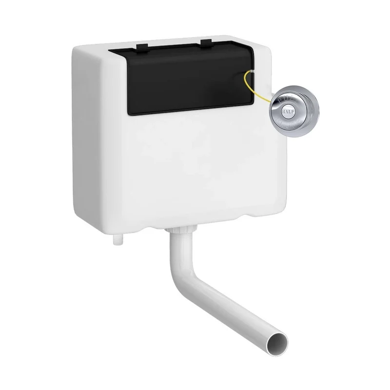 Hudson Reed Concealed Cisterns And Frames Universal Access Cistern & Chrome Trad Flush Plate Polyethylene 296x340x142mm - XTY8T01B