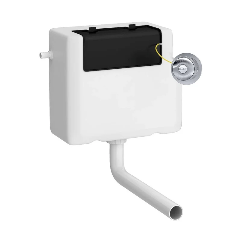 Hudson Reed Concealed Cisterns And Frames Universal Access Cistern & Chrome Trad Flush Plate Polyethylene 296x340x142mm - XTY8T01