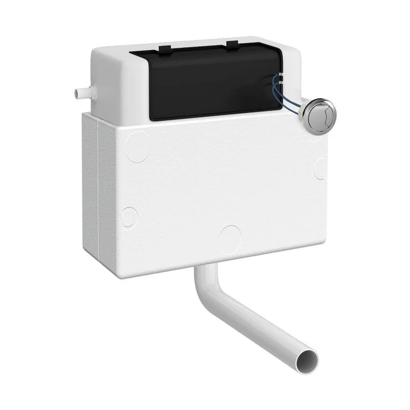 Hudson Reed Concealed Cisterns And Frames Pneumatic Dual Flush Universal Access Concealed Cistern Contemp White Plastic 305x364x164mm