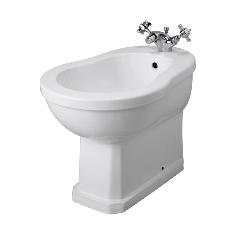 Hudson Reed Richmond Bidet Trad Gloss White Vitreous China 405x390x565mm