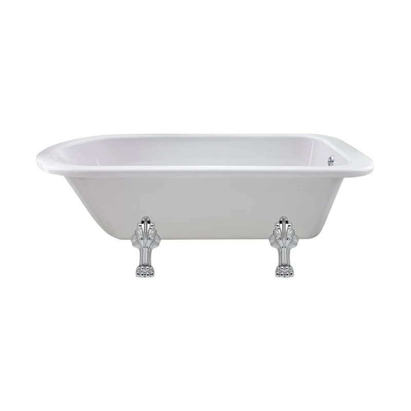 Hudson Reed Barnsbury Freestanding Bath - Pride Leg Set (1700mm) Trad White Acrylic