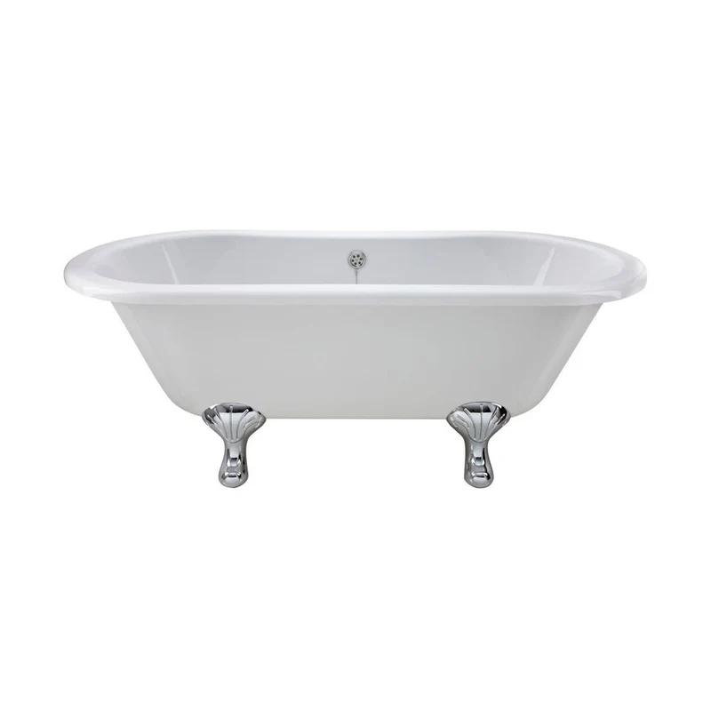 Hudson Reed Kingsbury Freestanding Bath - Corbel Leg Set (1700mm) Trad White Acrylic