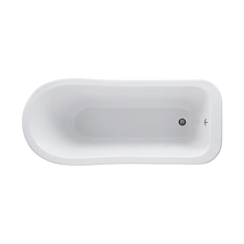 Hudson Reed Brockley Freestanding Bath - Pride Leg Set (1700mm) Trad White Acrylic