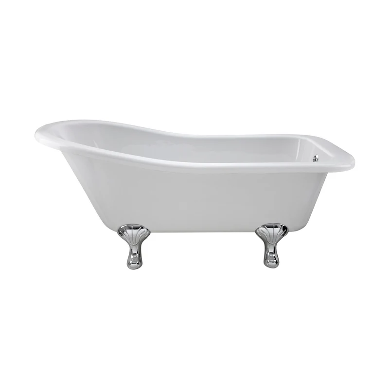 Hudson Reed Brockley Freestanding Bath - Corbel Leg Set (1500mm) Trad White Acrylic