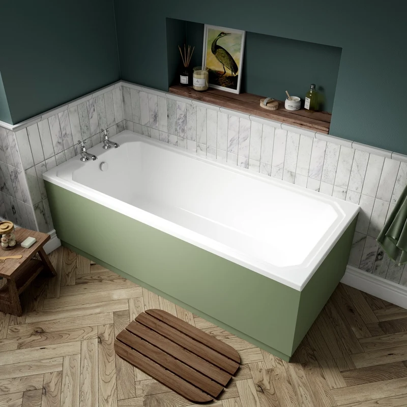 Hudson Reed Ascott Art Deco Bath (1700x700) Trad White Acrylic