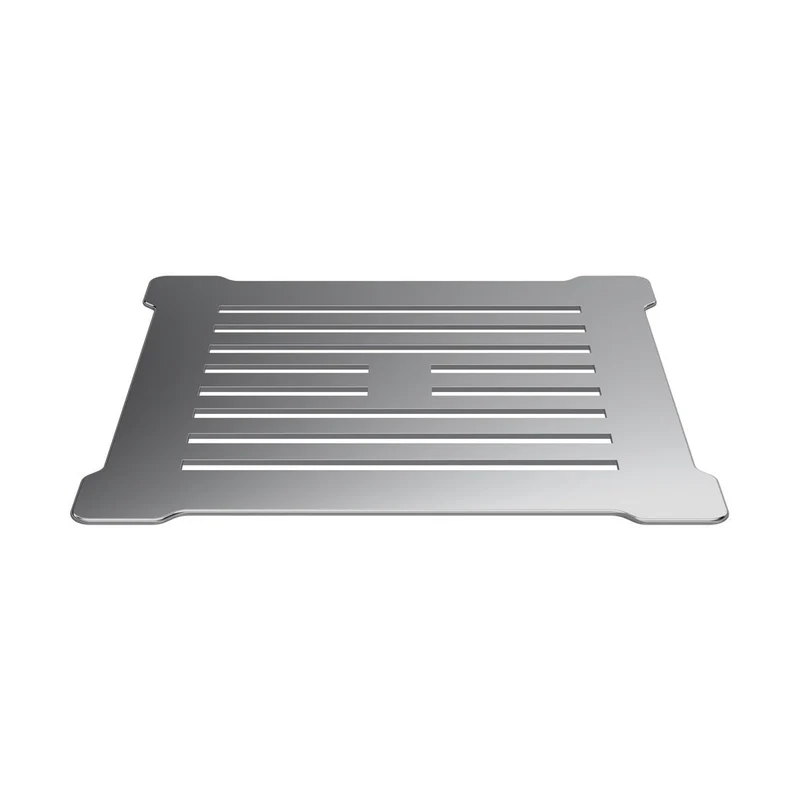 Hudson Reed Shower Tray Wastes Square Shower Waste With Chrome Top Contemp Black Chrome Stainless Steel 86x144x144mm
