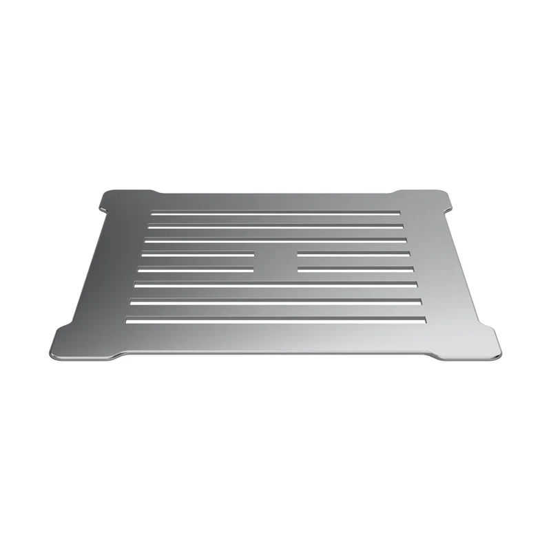 Hudson Reed Shower Tray Wastes Square Shower Waste With Chrome Top Contemp Polypropylene 86x144x144mm