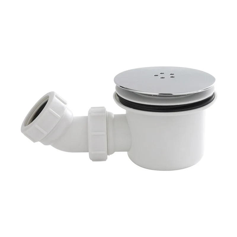 Hudson Reed Shower Tray Wastes Fast Flow Shower Waste Contemp Chrome Polypropylene 99x116x116mm