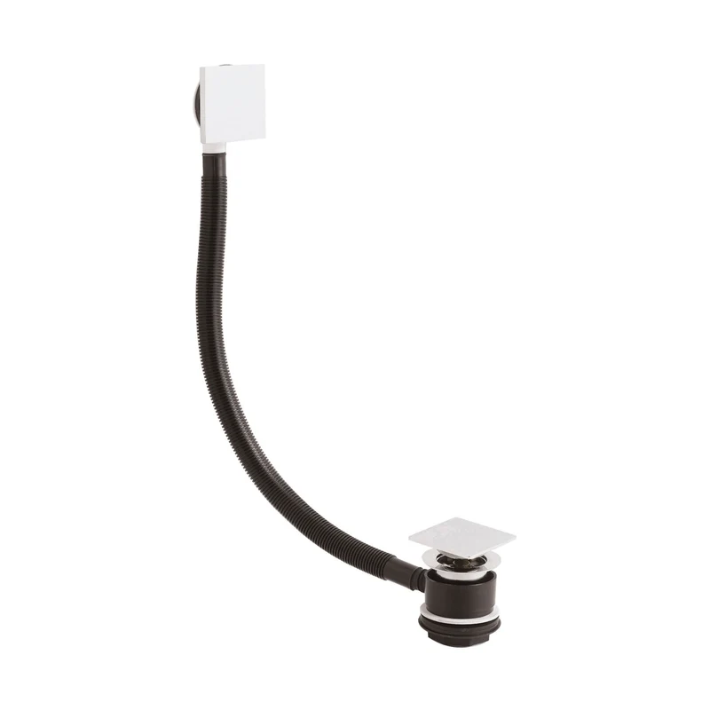 Hudson Reed Bath Wastes And Extras Push Button Bath Waste Contemp Chrome Brass 70x70x94mm
