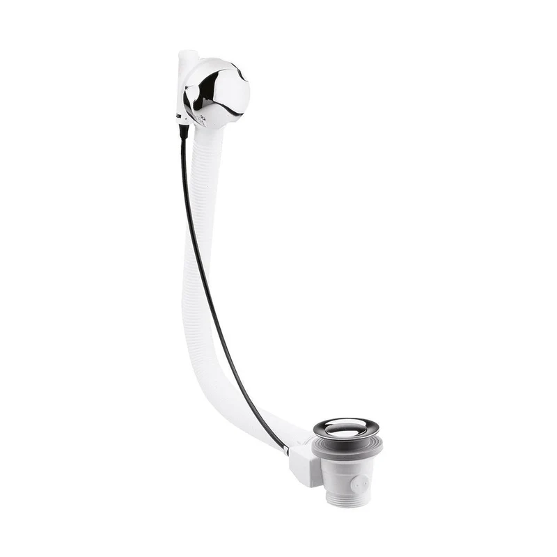 Hudson Reed Bath Wastes And Extras Pop Up Bath Waste Contemp Chrome Brass 88x76x76mm
