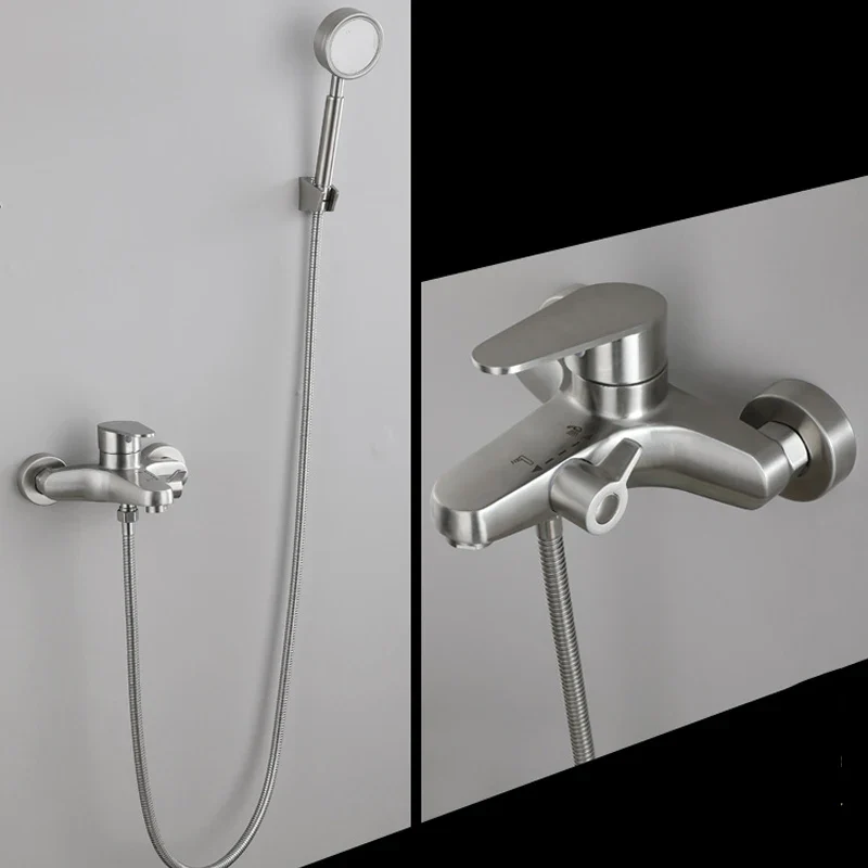 Robinet Baignoire Murale en Acier Inoxidable