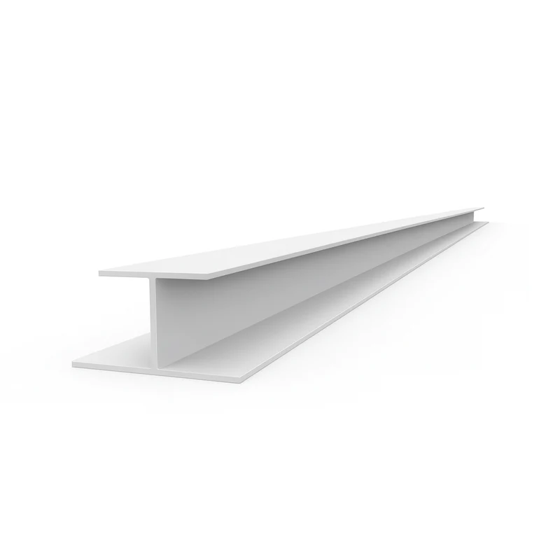 Moulure en H en PVC - blanc mat