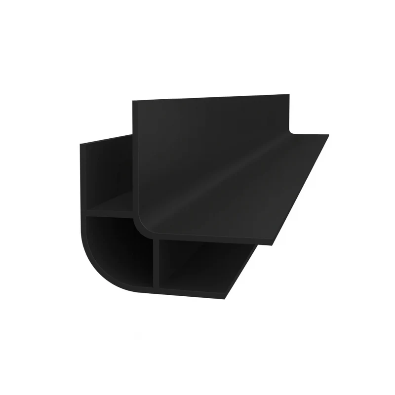 Moulure de coin extérieure en PVC - noire mat