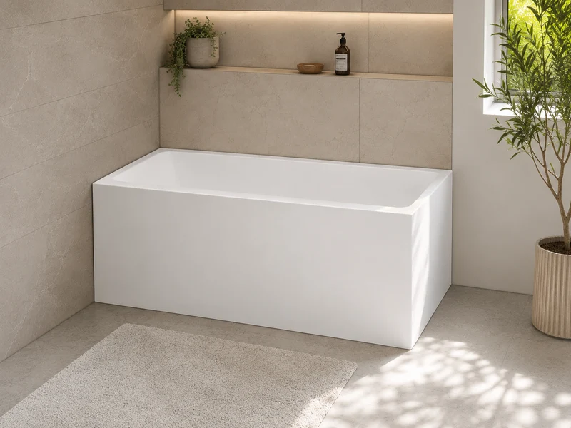 Bain en coin 60" X 32" avec drain à gauche