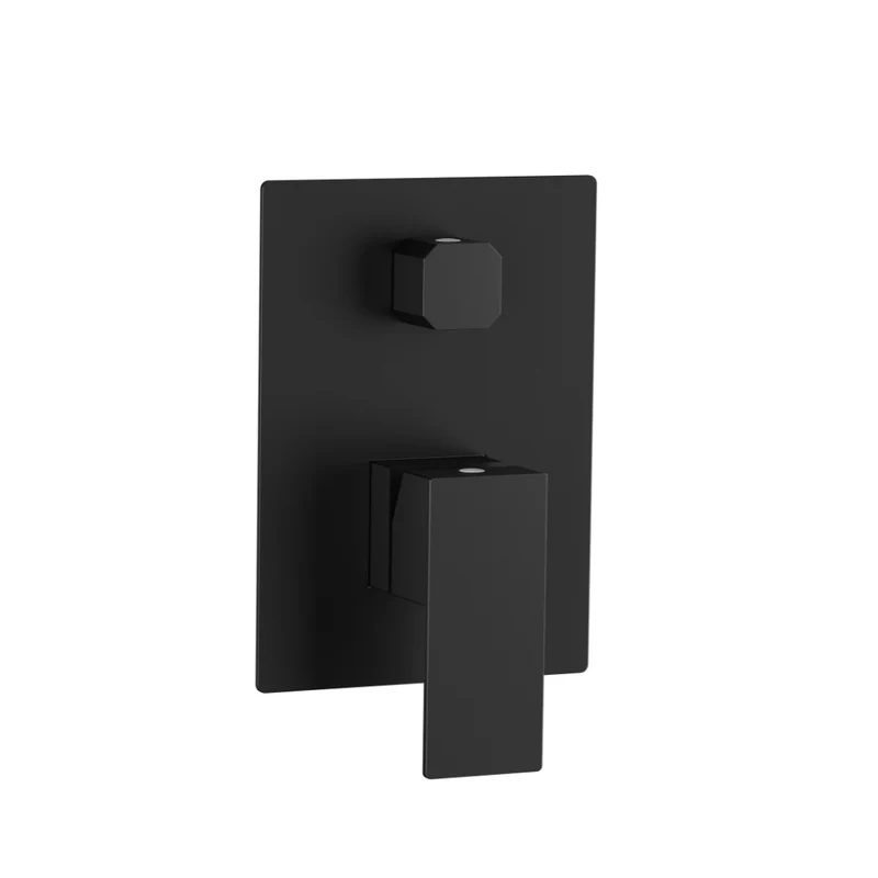 Robinet de bain douche carré noir