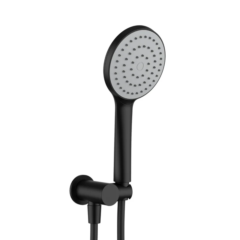 Robinet de bain douche rond noir