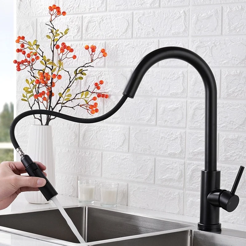 Robinet de Cuisine Rétractable Tactile Premium
