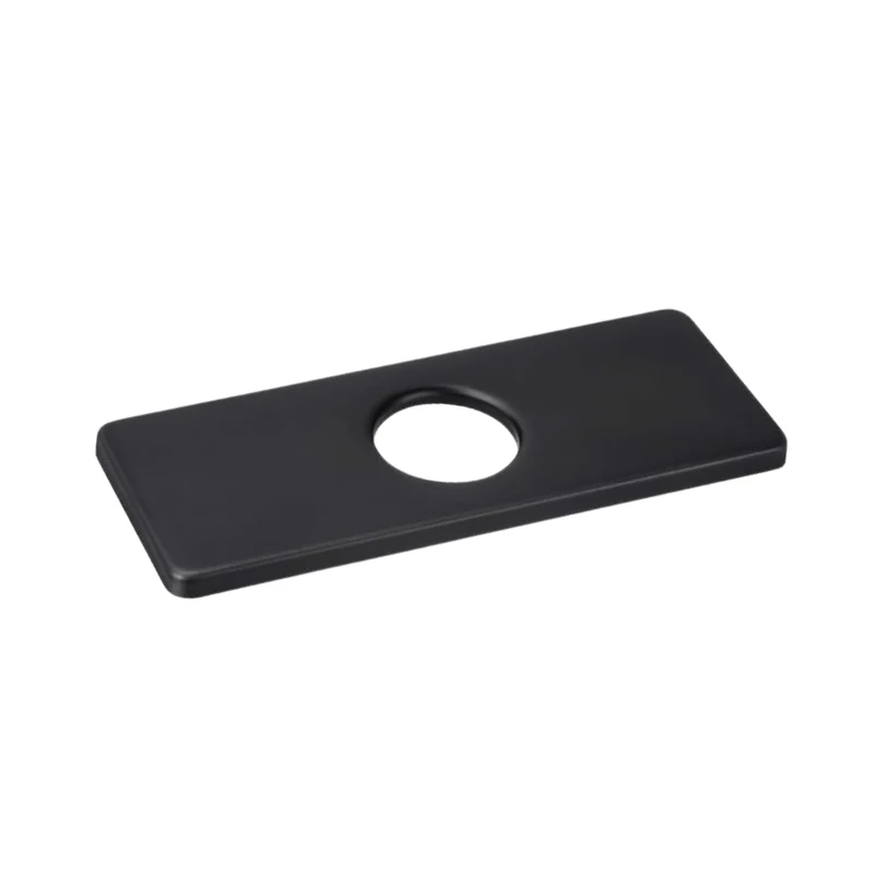 Petite plaque pour robinet de salle de bain - noir mat