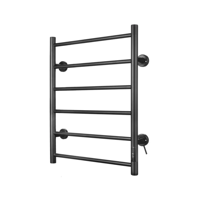 Porte-serviettes chauffant Sheraton – rond noir