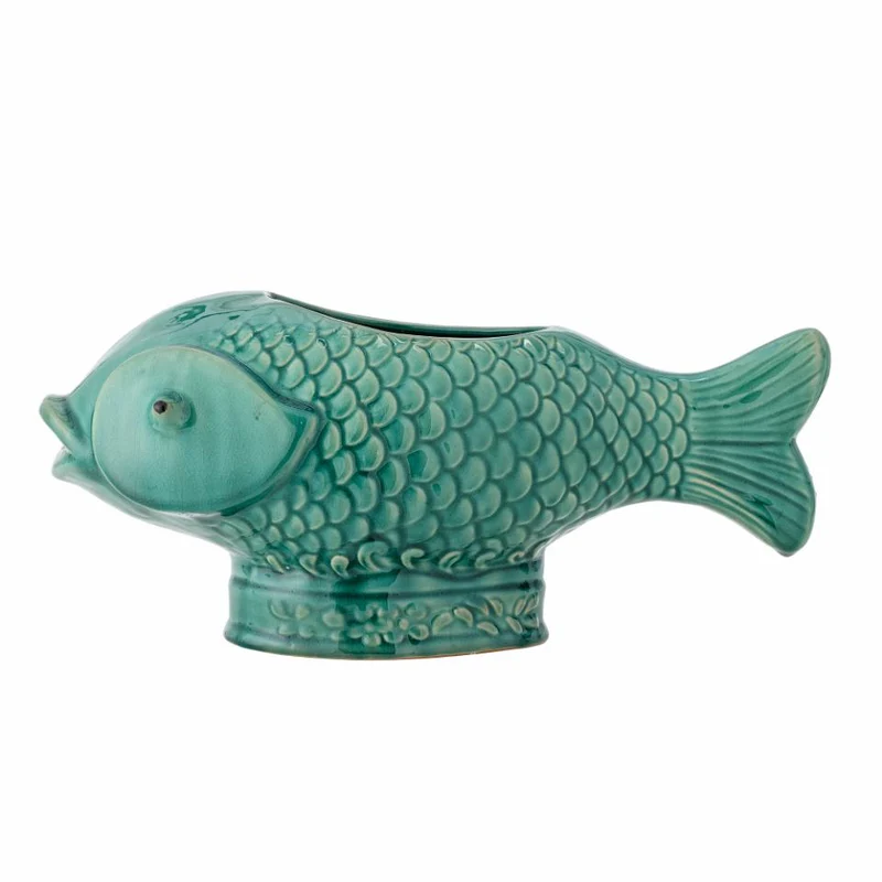 Fiske urtepotteskjuler i keramik – Creative Collection