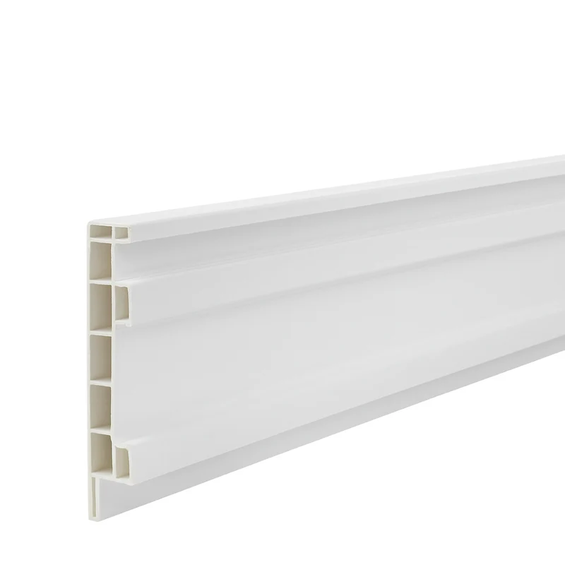Plinthe rectangulaire en PVC - blanche